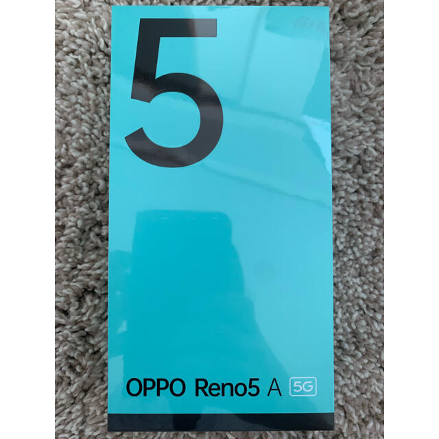 OPPO(オッポ)のOPPO Reno5 A  アイスブルー　新品未開封 スマホ/家電/カメラのスマートフォン/携帯電話(スマートフォン本体)の商品写真