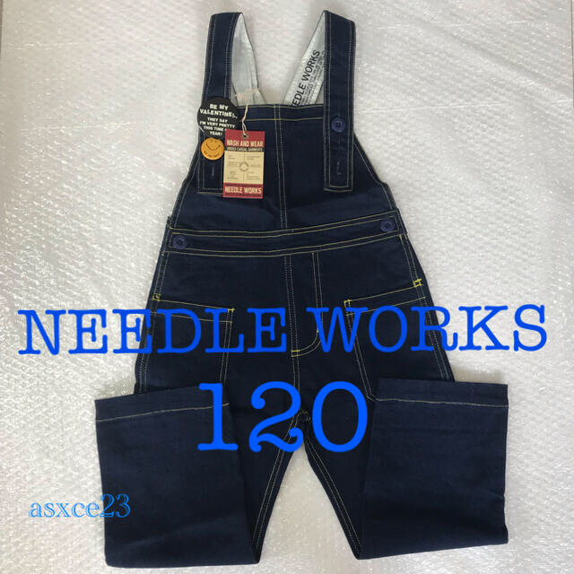 NEEDLE WORK SOON(ニードルワークスーン)の【未使用タグ付き】#12  NEEDLE WORKS  120　オーバーオール キッズ/ベビー/マタニティのキッズ服男の子用(90cm~)(パンツ/スパッツ)の商品写真