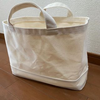 ムジルシリョウヒン(MUJI (無印良品))の持ち手付帆布長方形バスケット・スリム・大 約幅３７×奥行１８．５×高さ２６ｃｍ(ケース/ボックス)