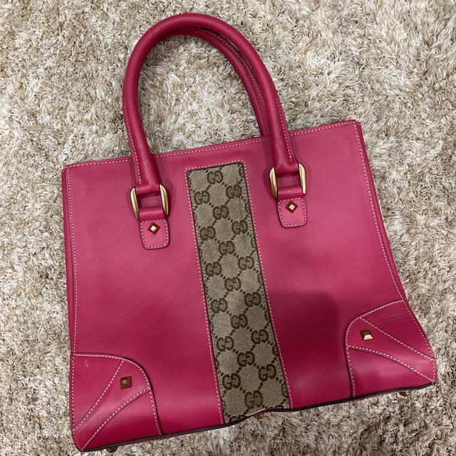 Gucci(グッチ)のグッチ☆レザーハンドバッグ☆レア レディースのバッグ(ハンドバッグ)の商品写真