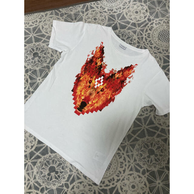 マルセロバーロン　ウルフプリント　Tシャツ　サイズL