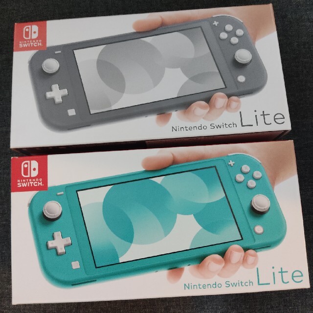 Nintendo Switch Liteグレー+ターコイズ　本体2個セット　完品