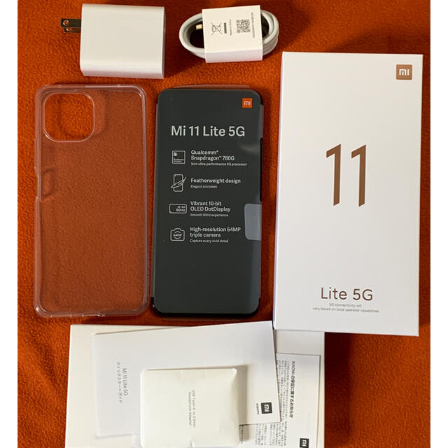 スマホ/家電/カメラXIAOMI Mi 11 Lite 5G トリュフブラック 国内版 即日発送