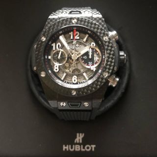 ウブロ(HUBLOT)のウブロ ビッグバン ウニコ カーボン スケルトン文字盤 パワーリザーブ(腕時計(アナログ))