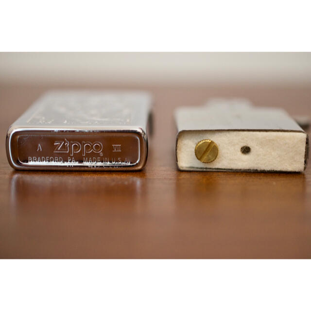 ZIPPO(ジッポー)のライター　zippo　BRADFORD.PA.　花柄 メンズのファッション小物(タバコグッズ)の商品写真