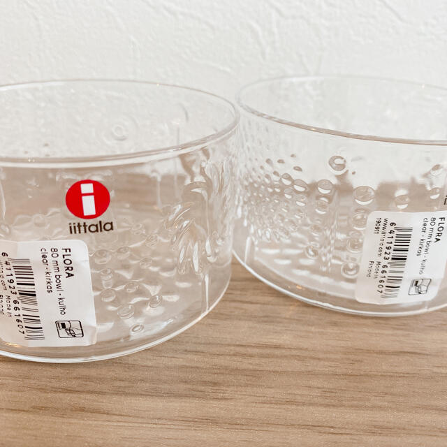 iittala(イッタラ)の新品未使用☆イッタラ フローラ ボウル クリア 80mm インテリア/住まい/日用品のキッチン/食器(グラス/カップ)の商品写真