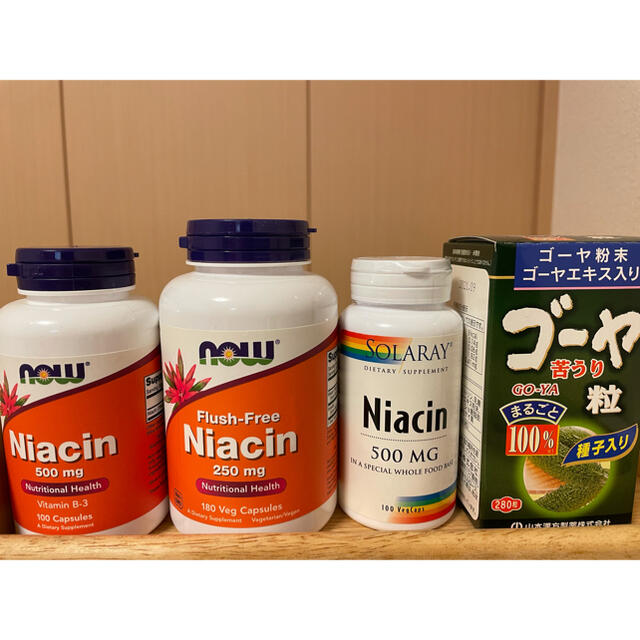 ナイアシンとゴーヤ粒セット 食品/飲料/酒の健康食品(その他)の商品写真