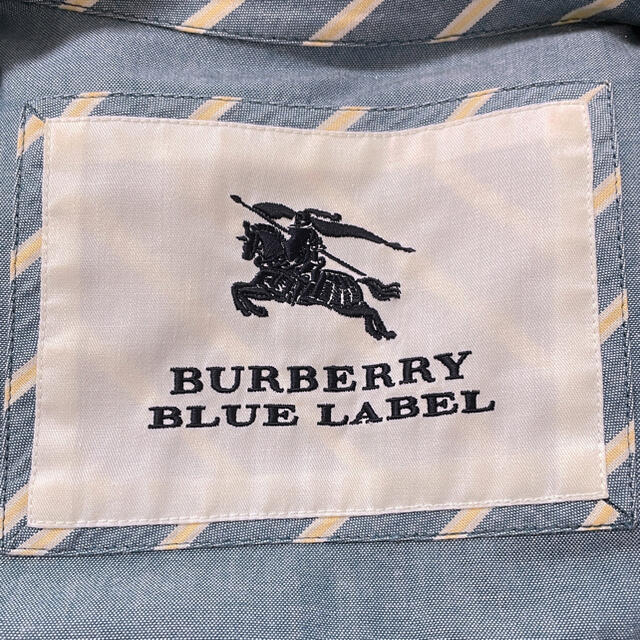 BURBERRY BLUE LABEL(バーバリーブルーレーベル)のBURBERRY BLUELABEL バーバリーブルーレーベル デニムワンピース レディースのワンピース(ミニワンピース)の商品写真