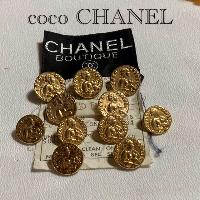 CHANEL ボタン　coco CHANEL(アンティーク)(美品)