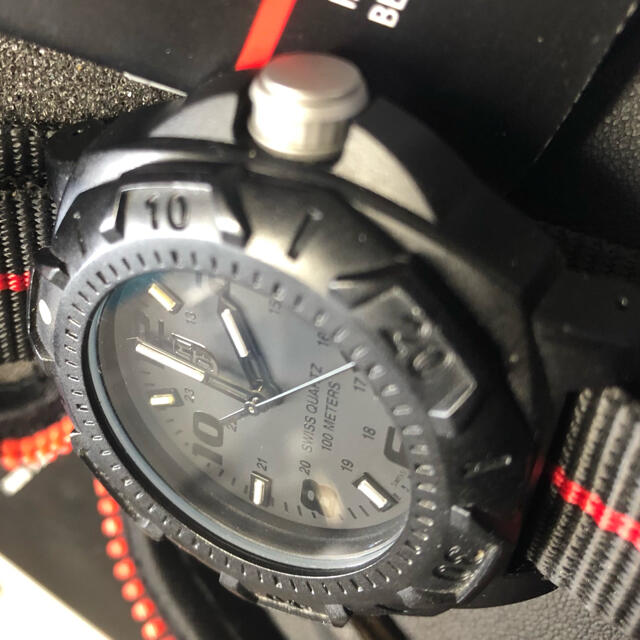 Luminox(ルミノックス)の未使用に近いLUMI NOX ref0201ブラックアウトバッテリ済46200円 メンズの時計(腕時計(アナログ))の商品写真