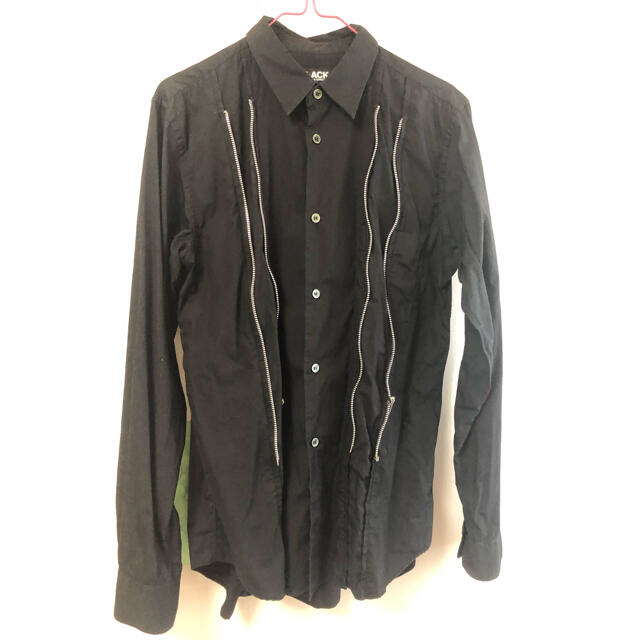 black comme des garcons ジップアップシャツ