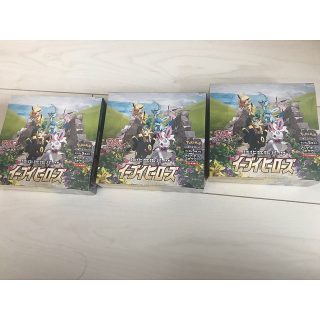 イーブイヒーローズ未開封3box シュリンク付 正規品/新品