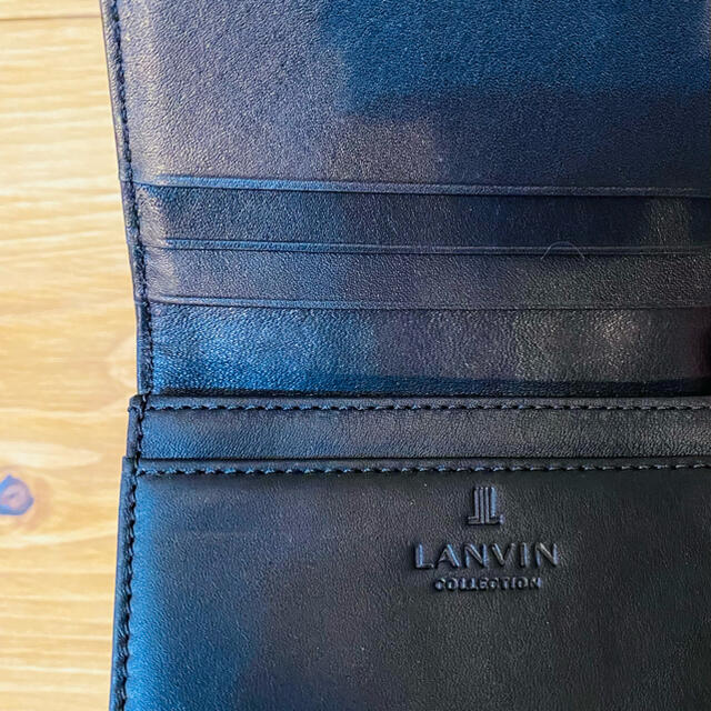 LANVIN(ランバン)の【新品/未使用】LANVIN ランバン レザー カードケース メンズのファッション小物(名刺入れ/定期入れ)の商品写真