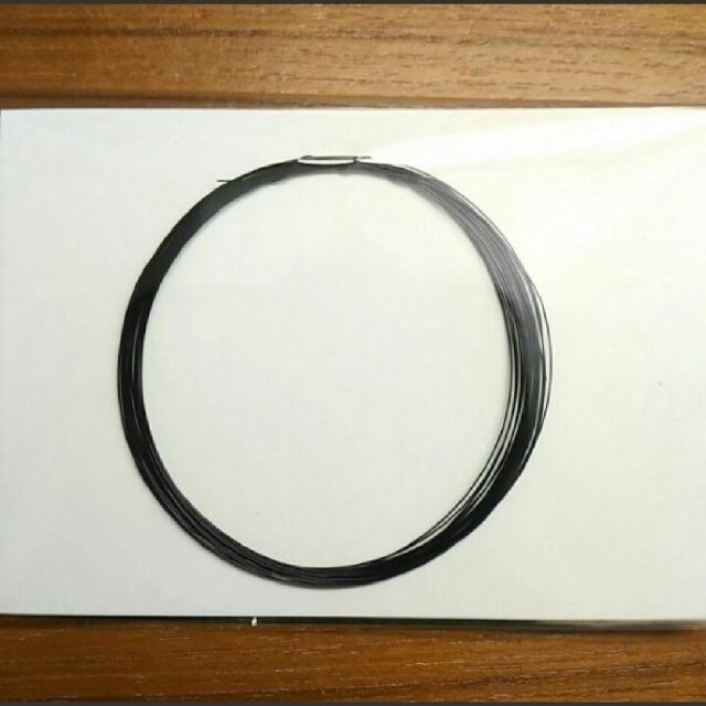 ワイヤー  ブラック  0.3mm  3M ハンドメイドの素材/材料(各種パーツ)の商品写真