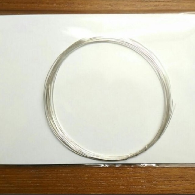 ワイヤー  シルバー  0.3mm  3M ハンドメイドの素材/材料(各種パーツ)の商品写真