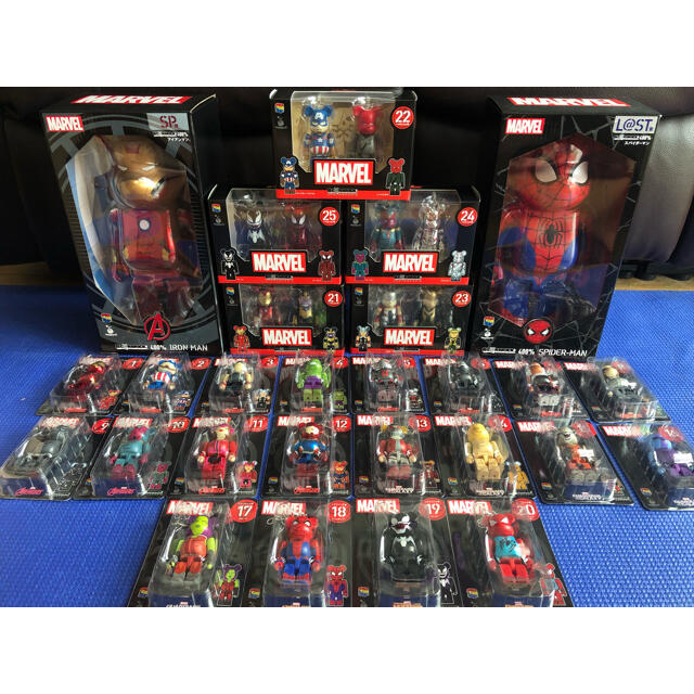 マーベル　ベアブリック　コンプリート　MARVEL BE@RBRICKアメコミ