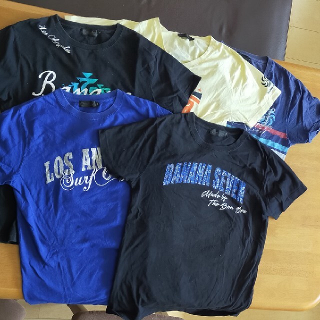 877*7(BANANA SEVEN)(バナナセブン)のメンズ Mサイズ Tシャツ 5枚セット メンズのトップス(Tシャツ/カットソー(半袖/袖なし))の商品写真