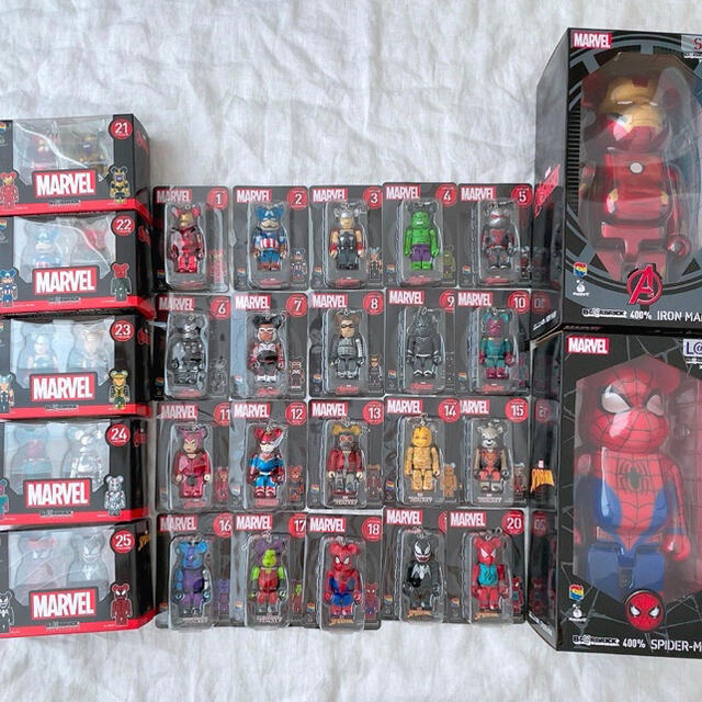 MARVEL / Happyくじ「BE@RBRICK」全種類27個 マーベル-