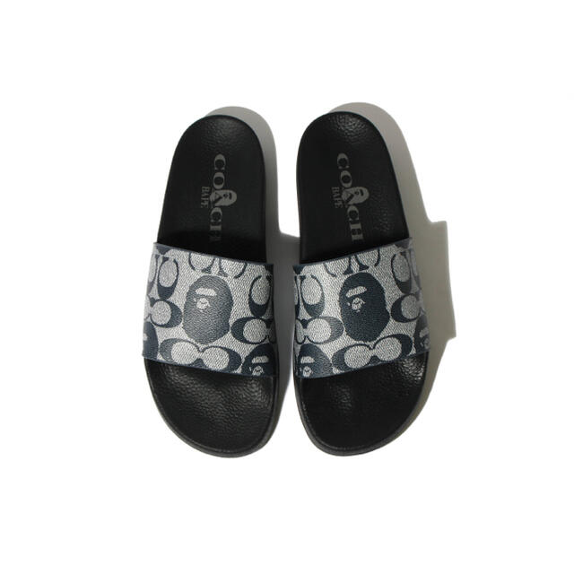 A BATHING APE(アベイシングエイプ)の★限定・27cm★BAPE X COACH SLIDE SANDALS ベイプ メンズの靴/シューズ(サンダル)の商品写真