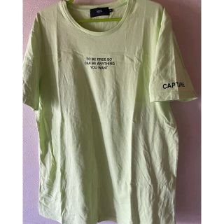 ザラ(ZARA)の大きめサイズ　ZARA 蛍光緑(Tシャツ(半袖/袖なし))