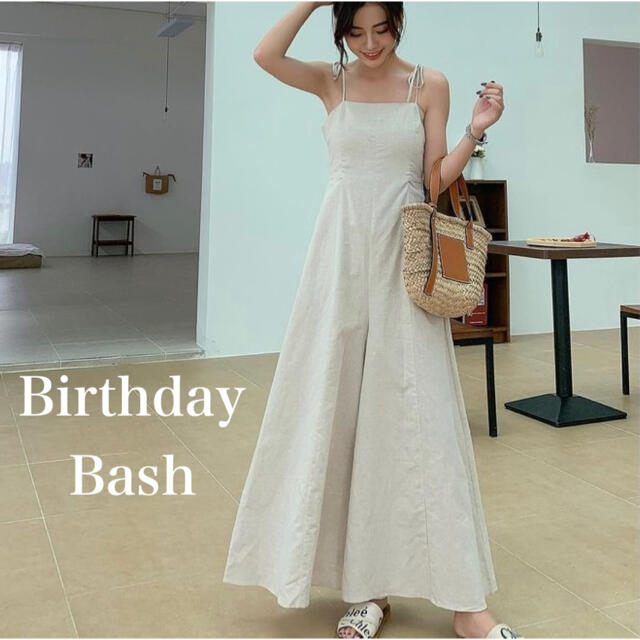 ＊即購入OK＊Birthday Bash◉リネンワイドパンツロンパース◉ レディースのパンツ(オールインワン)の商品写真