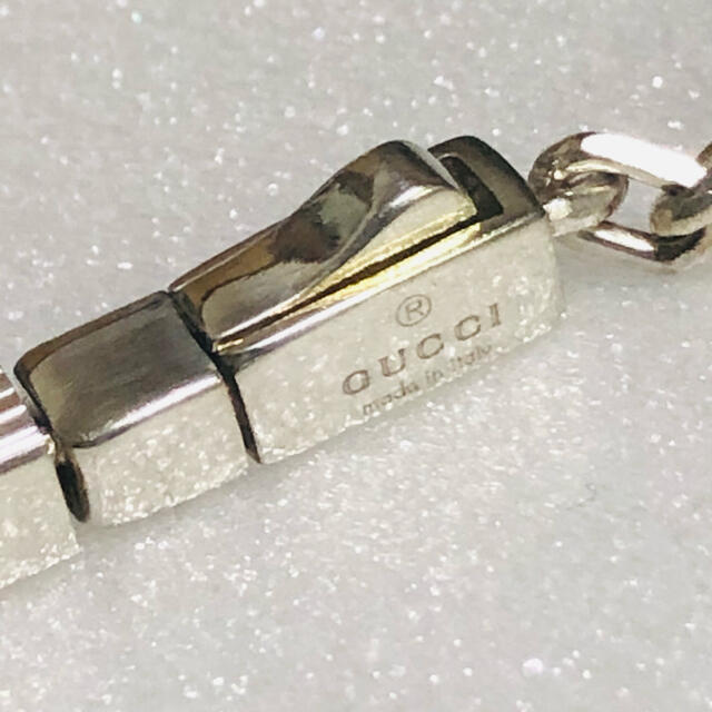 Gucci(グッチ)のGUCCI グッチ シルバー　スクエア　ビンテージ　ネックレス チョーカー レディースのアクセサリー(ネックレス)の商品写真