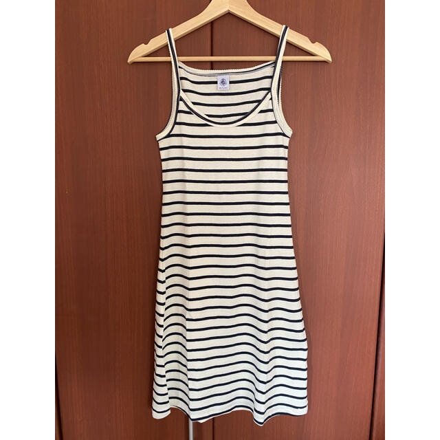 PETIT BATEAU - プチバトー ボーダー キャミソールワンピース PETIT BATEAU - プチバトー ボーダー キャミソールワンピース
