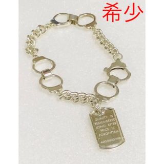 グッチ(Gucci)のGUCCI グッチ　レア　シルバー　ビンテージ　プレート　ブレスレット　中古(ブレスレット)