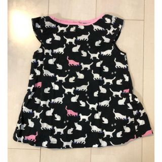 ケイトスペードニューヨーク(kate spade new york)のanko様　ケイトスペード　猫柄トップス　ブラウス　ワンピース　3歳　90 95(Tシャツ/カットソー)