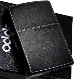 ジッポー(ZIPPO)の『送料無料』新品◇ZIPPO◇ブラッククラッシュ◇シンプル◇ジッポ(タバコグッズ)