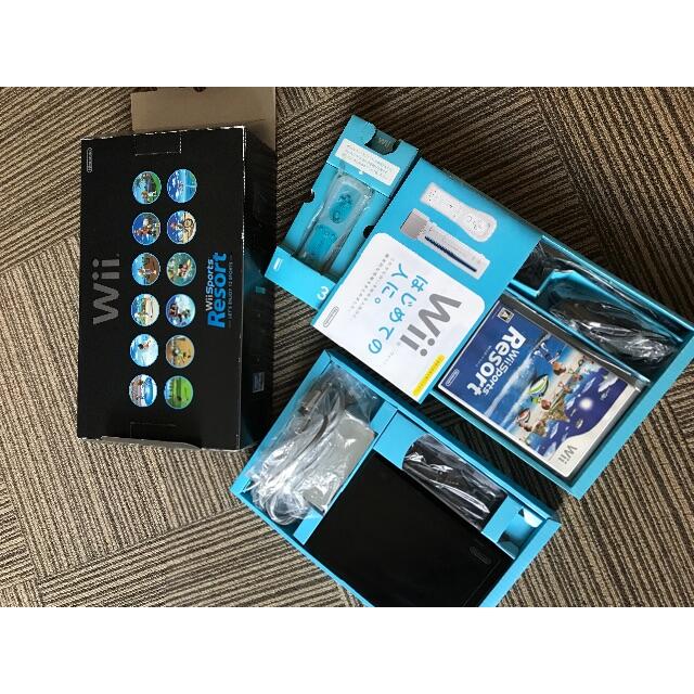 Wii 本体　セット　ブラック　ソフト付き 2