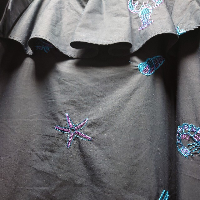 GRACE CONTINENTAL(グレースコンチネンタル)のAkuri様専用💐グレースコンチネンタルマリンモチーフ刺繍ワンピース レディースのワンピース(ひざ丈ワンピース)の商品写真