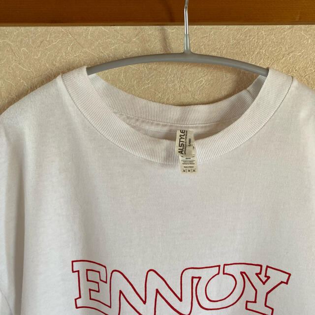 1LDK SELECT(ワンエルディーケーセレクト)のENNOY Electric Logo Tee 白×赤 メンズのトップス(Tシャツ/カットソー(半袖/袖なし))の商品写真