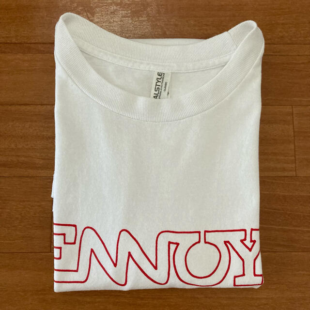 1LDK SELECT(ワンエルディーケーセレクト)のENNOY Electric Logo Tee 白×赤 メンズのトップス(Tシャツ/カットソー(半袖/袖なし))の商品写真