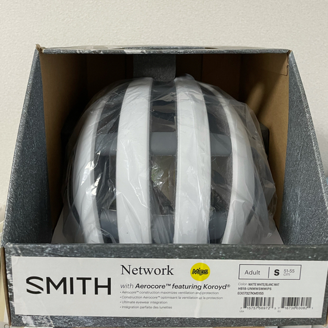 SMITH(スミス)のSMITH Network MIPS ロードバイクヘルメット Sサイズ 自動車/バイクのバイク(ヘルメット/シールド)の商品写真