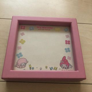 サンリオ(サンリオ)のO★my melody マイメロディ　写真立て　フォトフレーム　裏表ガラス使用品(フォトフレーム)