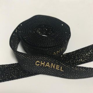 シャネル(CHANEL)のCHANEL シャネル　リボン　ラメ(生地/糸)