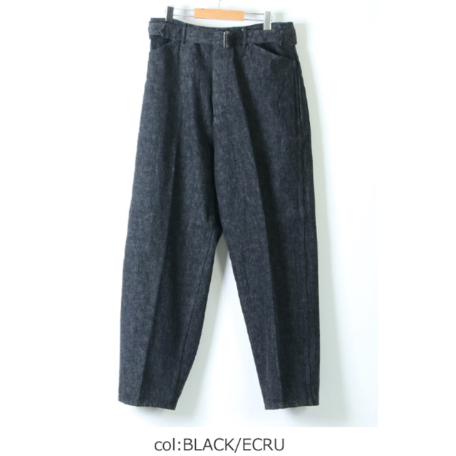 21aw コモリ ベルテッドデニム ブラックエクリュ サイズ1 | フリマアプリ ラクマ 21aw コモリ ベルテッドデニム ブラックエクリュ サイズ1 | フリマアプリ ラクマ