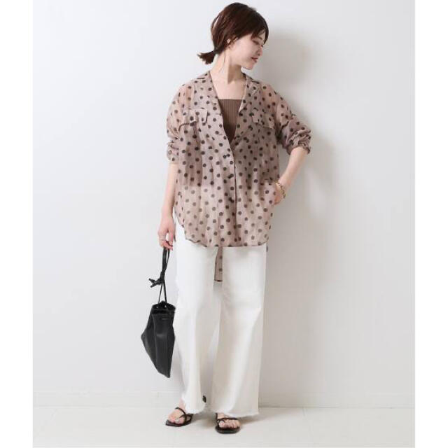 Spick & Span(スピックアンドスパン)の【タムタム様専用】Spick and Span シアードットサファリ シャツ レディースのトップス(シャツ/ブラウス(長袖/七分))の商品写真