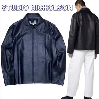 ワンエルディーケーセレクト(1LDK SELECT)の新品【STUDIO NICHOLSON】レザージャケット 1LDK ライダース(レザージャケット)