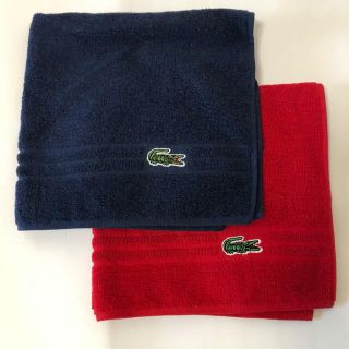 ラコステ(LACOSTE)のラコステ　ウォッシュタオル　2枚(タオル/バス用品)