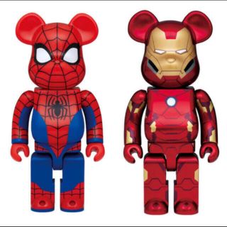 メディコムトイ(MEDICOM TOY)のベアブリック 400% スパイダーマン アイアンマン　marvel(アメコミ)