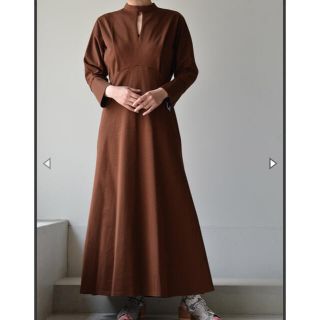 マメ(mame)の2021 MameKurogouchi Cotton Jersey Dress(ロングワンピース/マキシワンピース)