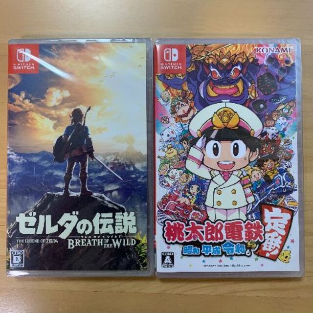 新品未開封 ゼルダの伝説 ブレスオブザワイルド 桃太郎電鉄 新品未開封 ゼルダの伝説 ブレスオブザワイルド 桃太郎電鉄
