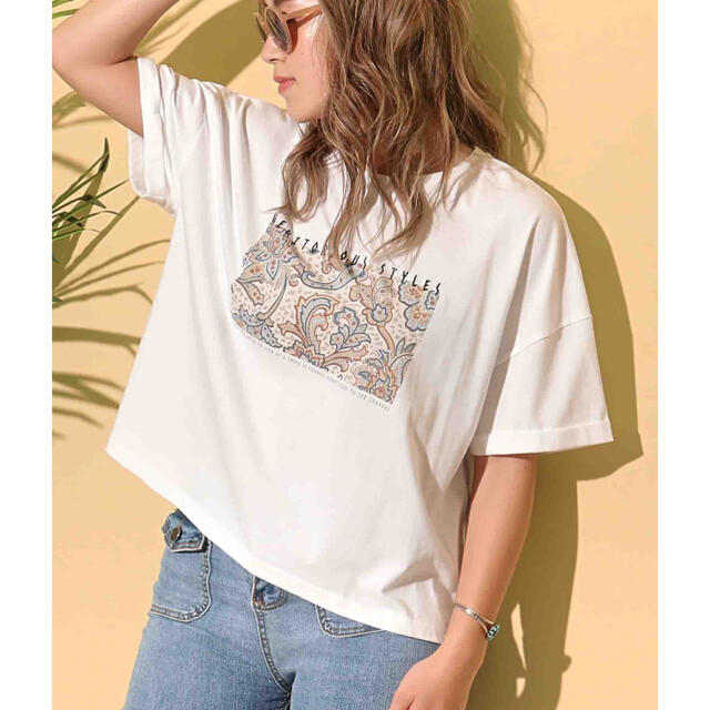 ANAP(アナップ)の祝日ゲリラセール　ペイズリーシャツ レディースのトップス(Tシャツ(半袖/袖なし))の商品写真
