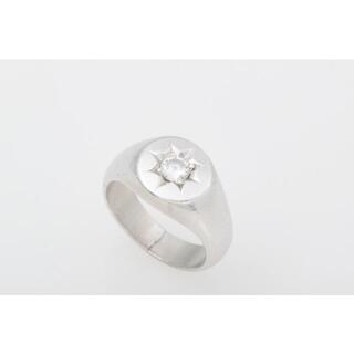 Pm850 ダイヤモンド 印台リング 品番r20-343(リング(指輪))