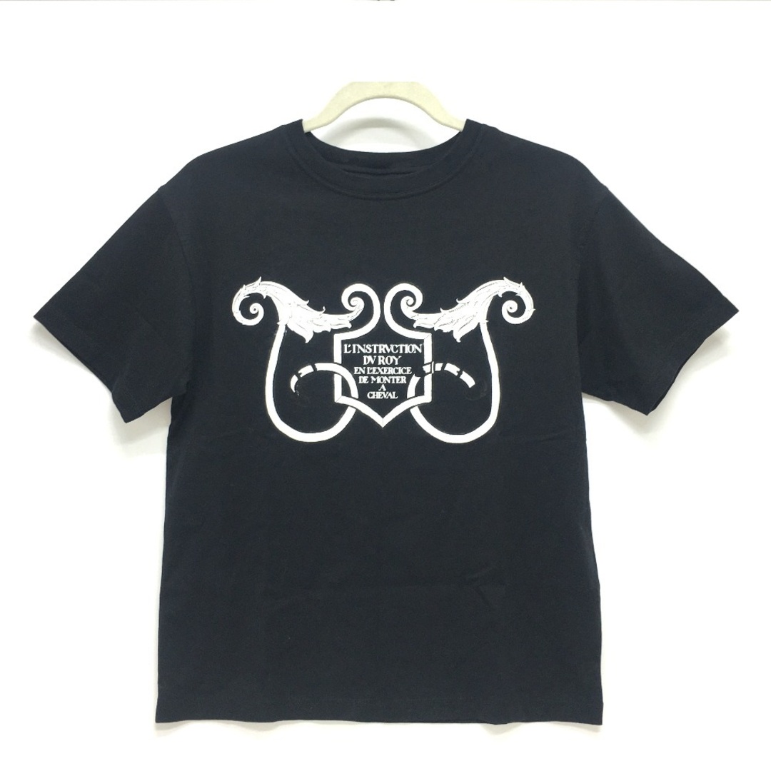 超ポイント祭?期間限定】 Hermes ブラック コットン 半袖Ｔシャツ T