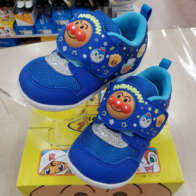 ナチュラルネイビー それいけ!アンパンマン B38 13.5cm ベビー カジュアルスニーカー 通販 ベビーシューズ 13.5 アーノルドパーマー ファーストシューズ