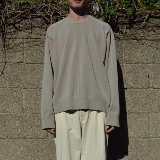 ワンエルディーケーセレクト(1LDK SELECT)のstein 20ss Combined Neck Knit LS グレージュ(ニット/セーター)