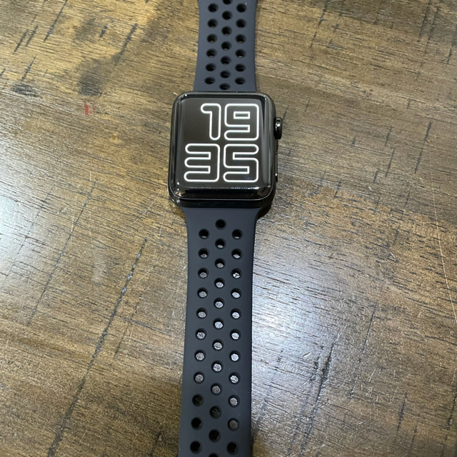 Apple Watch(アップルウォッチ)のApple Watch3 Cellularモデル ブラックステンレス　美品　最終 メンズの時計(腕時計(デジタル))の商品写真